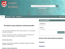 Tablet Screenshot of loppi.verkkokirjasto.fi